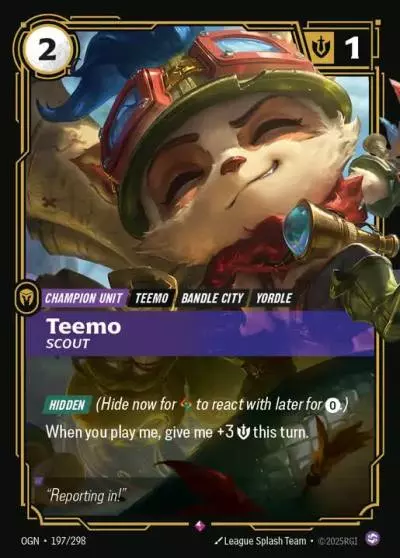 Teemo Scout - OGN-197 - Origins - Riftbound card