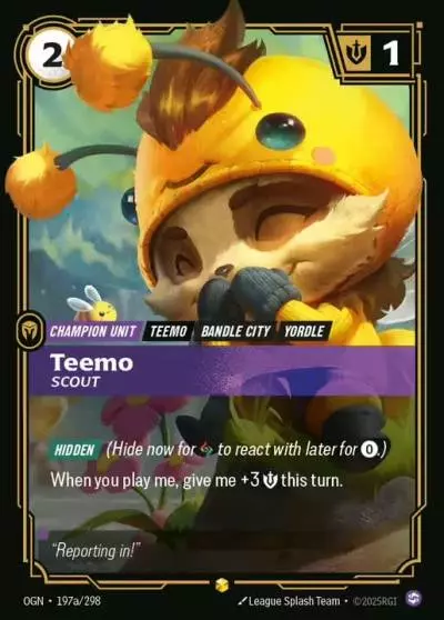 Teemo Scout - OGN-197a - Origins - Riftbound card