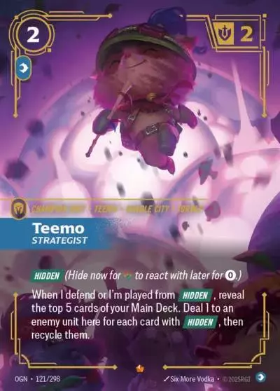 Teemo Strategist - OGN-121 - Origins - Riftbound card