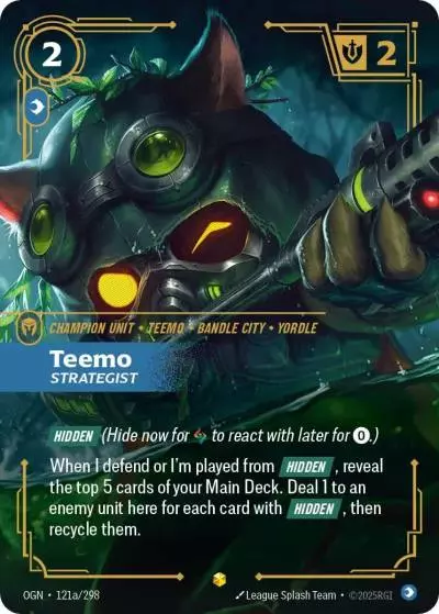 Teemo Strategist - OGN-121a - Origins - Riftbound card