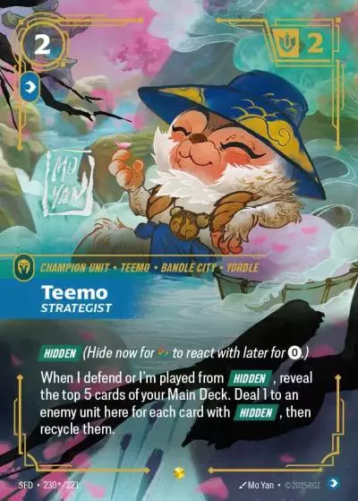 Teemo Strategist - SFD-230s - Spiritforged - Riftbound card