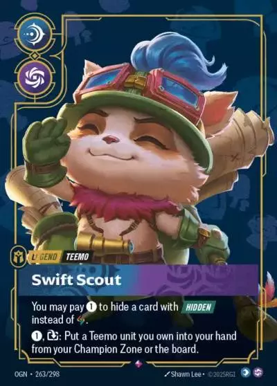 Teemo Swift Scout - OGN-263 - Origins - Riftbound card