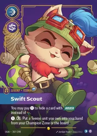 Teemo Swift Scout - OGN-307 - Origins - Riftbound card
