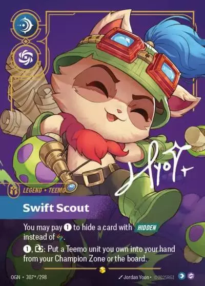Teemo Swift Scout - OGN-307s - Origins - Riftbound card