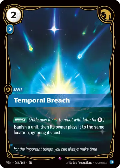 Temporal Breach VEN-066 Vendetta Riftbound card
