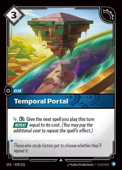 Temporal Portal - SFD-078 - Spiritforged - Riftbound card