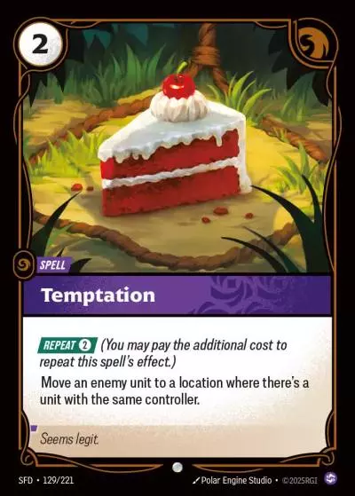 Temptation - SFD-129 - Spiritforged - Riftbound card