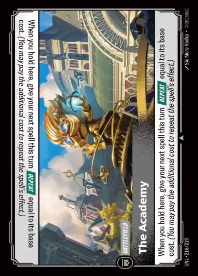 The Academy - UNL-216 - Unleashed - Riftbound card