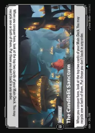 The Candlelit Sanctum - OGN-291 - Origins - Riftbound card