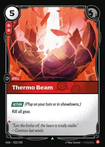 Thermo Beam - OGN-022 - Origins - Riftbound card