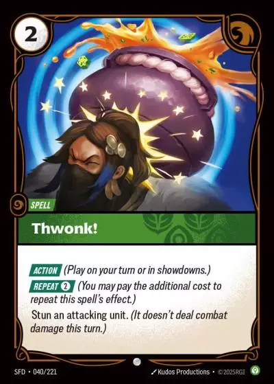 Thwonk! - SFD-040 - Spiritforged - Riftbound card