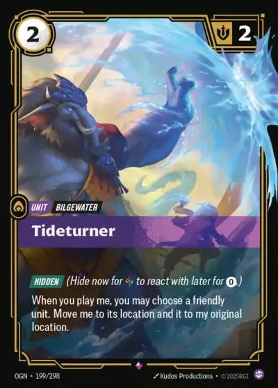 Tideturner - OGN-199 - Origins - Riftbound card
