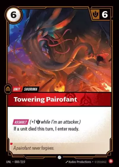 Towering Pairofant - UNL-008 - Unleashed - Riftbound card