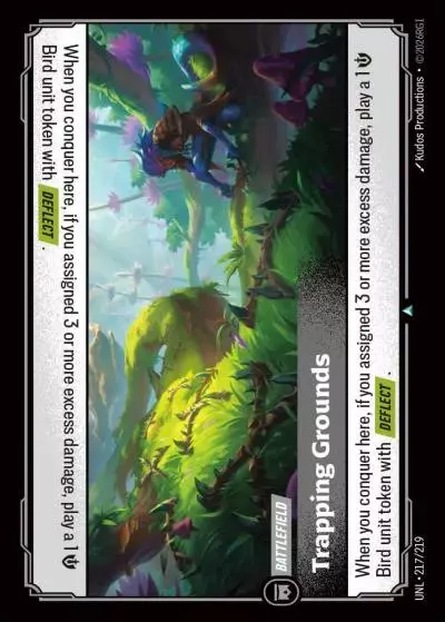 Trapping Grounds - UNL-217 - Unleashed - Riftbound card