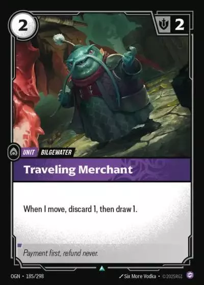 Traveling Merchant - OGN-185 - Origins - Riftbound card