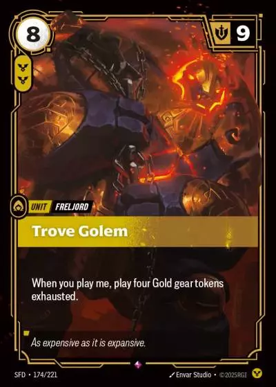 Trove Golem - SFD-174 - Spiritforged - Riftbound card