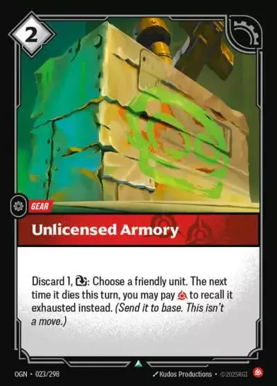 Unlicensed Armory - OGN-023 - Origins - Riftbound card