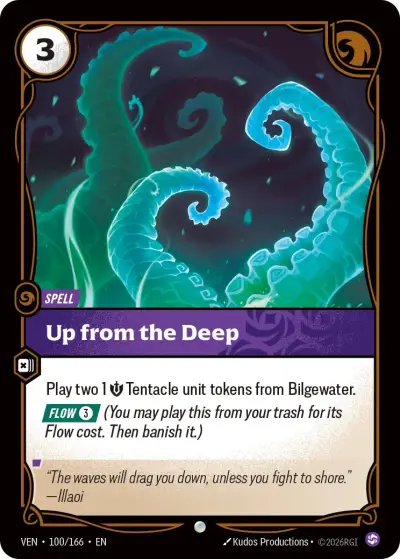 Up From The Deep VEN-100 Vendetta Riftbound card
