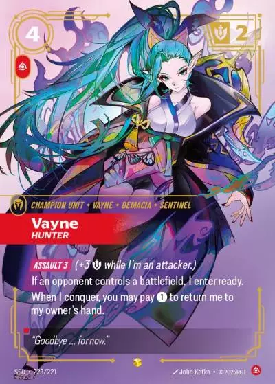 Vayne Hunter - SFD-223 - Spiritforged - Riftbound card
