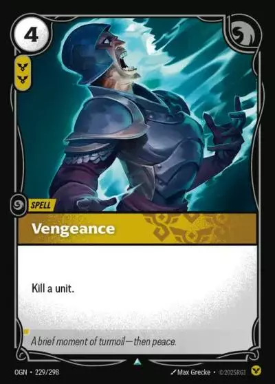 Vengeance - OGN-229 - Origins - Riftbound card