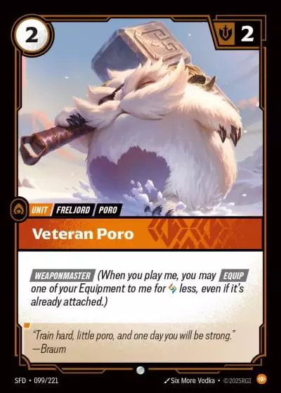Veteran Poro - SFD-099 - Spiritforged - Riftbound card