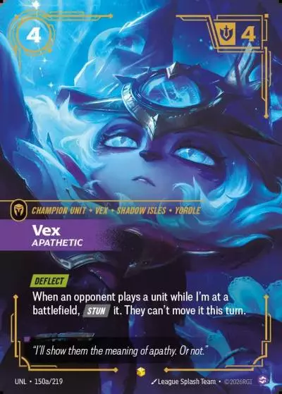 Vex, Apathetic - UNL-150a - Unleashed - Riftbound card