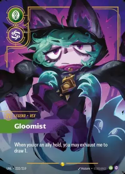 Vex, Gloomist - UNL-232 - Unleashed - Riftbound card