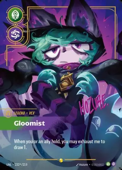 Vex, Gloomist - UNL-232s - Unleashed - Riftbound card