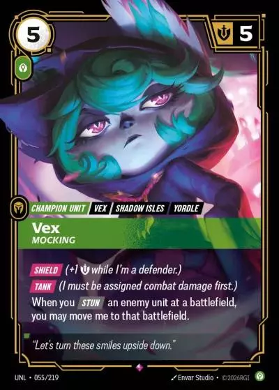 Vex, Mocking - UNL-055 - Unleashed - Riftbound card