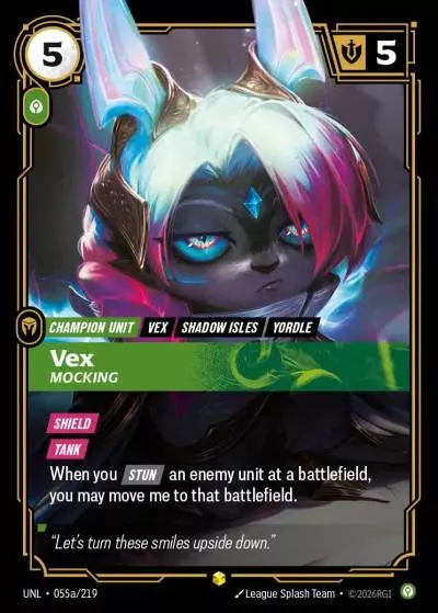 Vex, Mocking - UNL-055a - Unleashed - Riftbound card