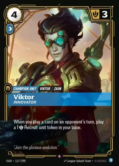 Viktor Innovator - OGN-117 - Origins - Riftbound card