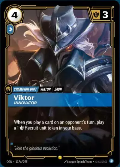 Viktor Innovator - OGN-117a - Origins - Riftbound card