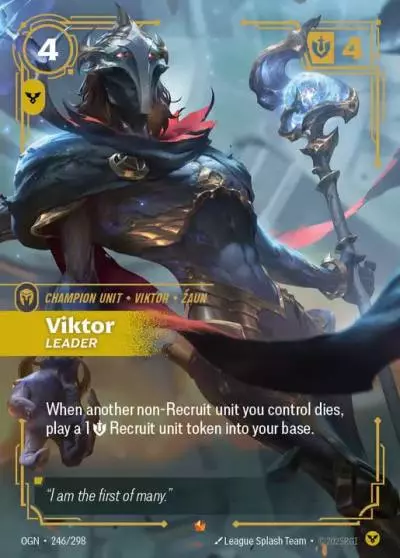 Viktor Leader - OGN-246 - Origins - Riftbound card