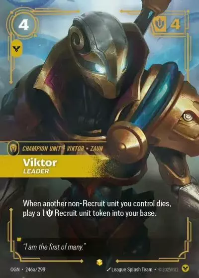Viktor Leader - OGN-246a - Origins - Riftbound card