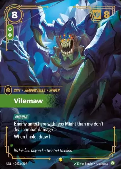 Vilemaw - UNL-060a - Unleashed - Riftbound card