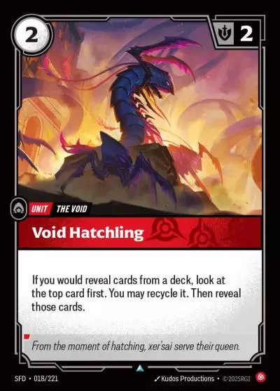 Void Hatchling - SFD-018 - Spiritforged - Riftbound card
