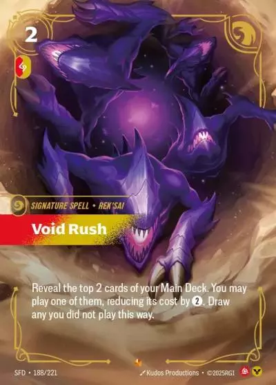 Void Rush - SFD-188 - Spiritforged - Riftbound card