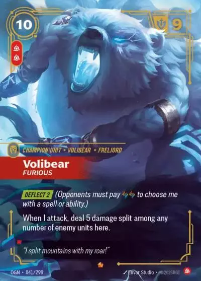 Volibear Furious - OGN-041 - Origins - Riftbound card