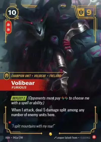 Volibear Furious - OGN-041a - Origins - Riftbound card