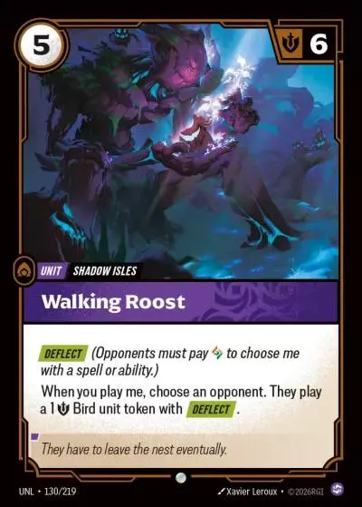 Walking Roost - UNL-130 - Unleashed - Riftbound card