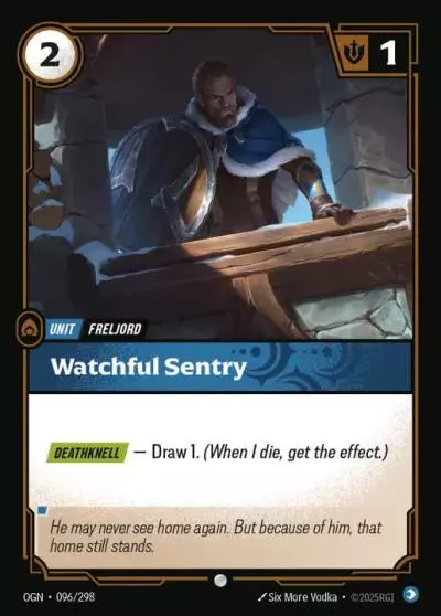 Watchful Sentry - OGN-096 - Origins - Riftbound card