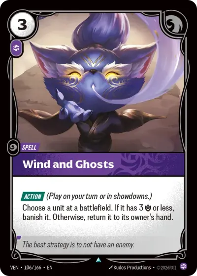 Wind And Ghosts VEN-106 Vendetta Riftbound card