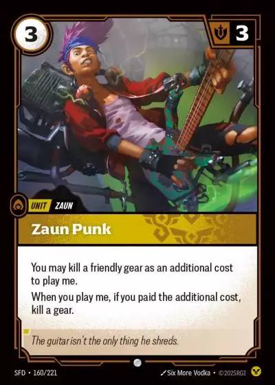 Zaun Punk - SFD-160 - Spiritforged - Riftbound card