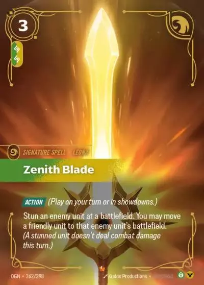 Zenith Blade - OGN-262 - Origins - Riftbound card