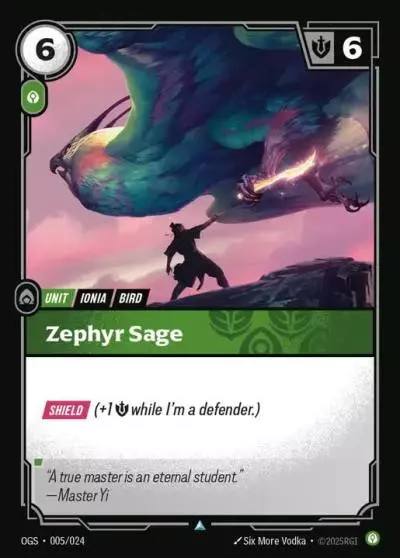 Zephyr Sage - OGS-005 - Proving Grounds - Riftbound card
