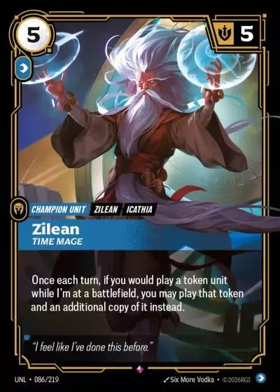 Zilean, Time Mage - UNL-086 - Unleashed - Riftbound card